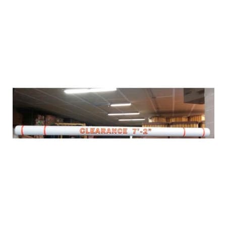 Innoplast Innoplast Clearance Bar Kit, 4inD x 96inL, White Bar/Red Tapes CB-496WR-KIT